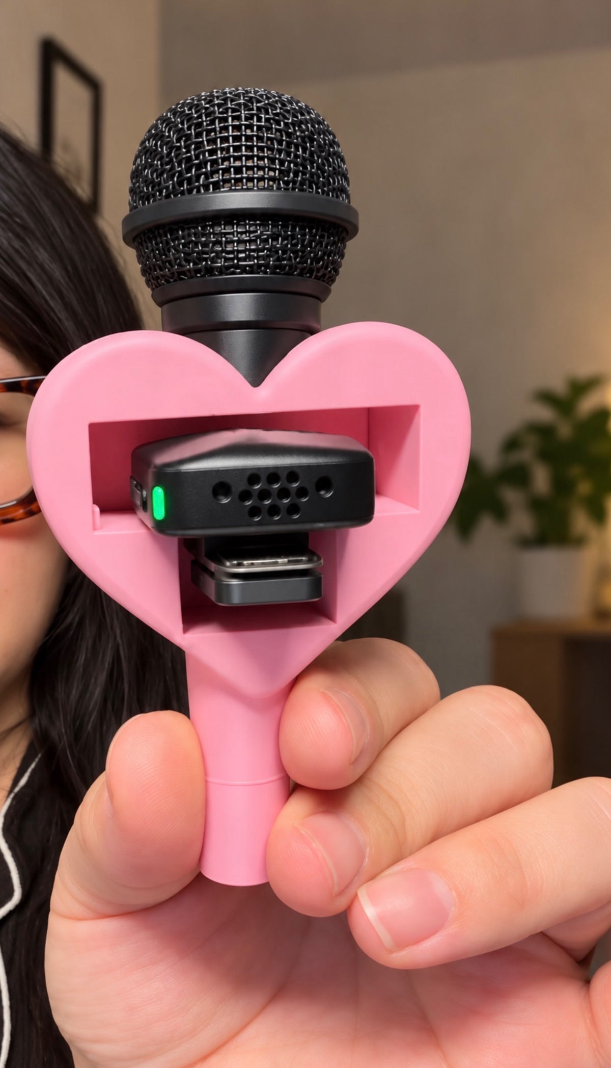 Set of 2 Custom 3D printed mic holders