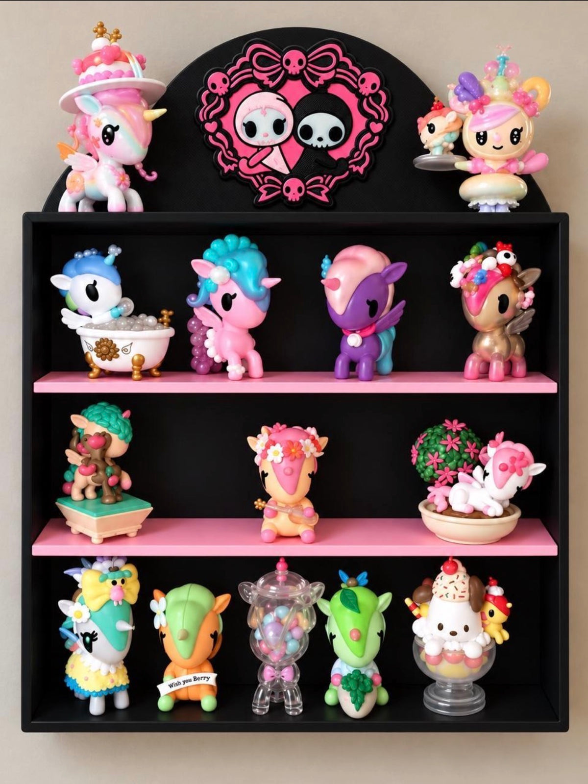 🖤 Adios & Ciao Ciao Inspired Large Display Shelf 💀💜 | 3D Printed Collectible Organizer