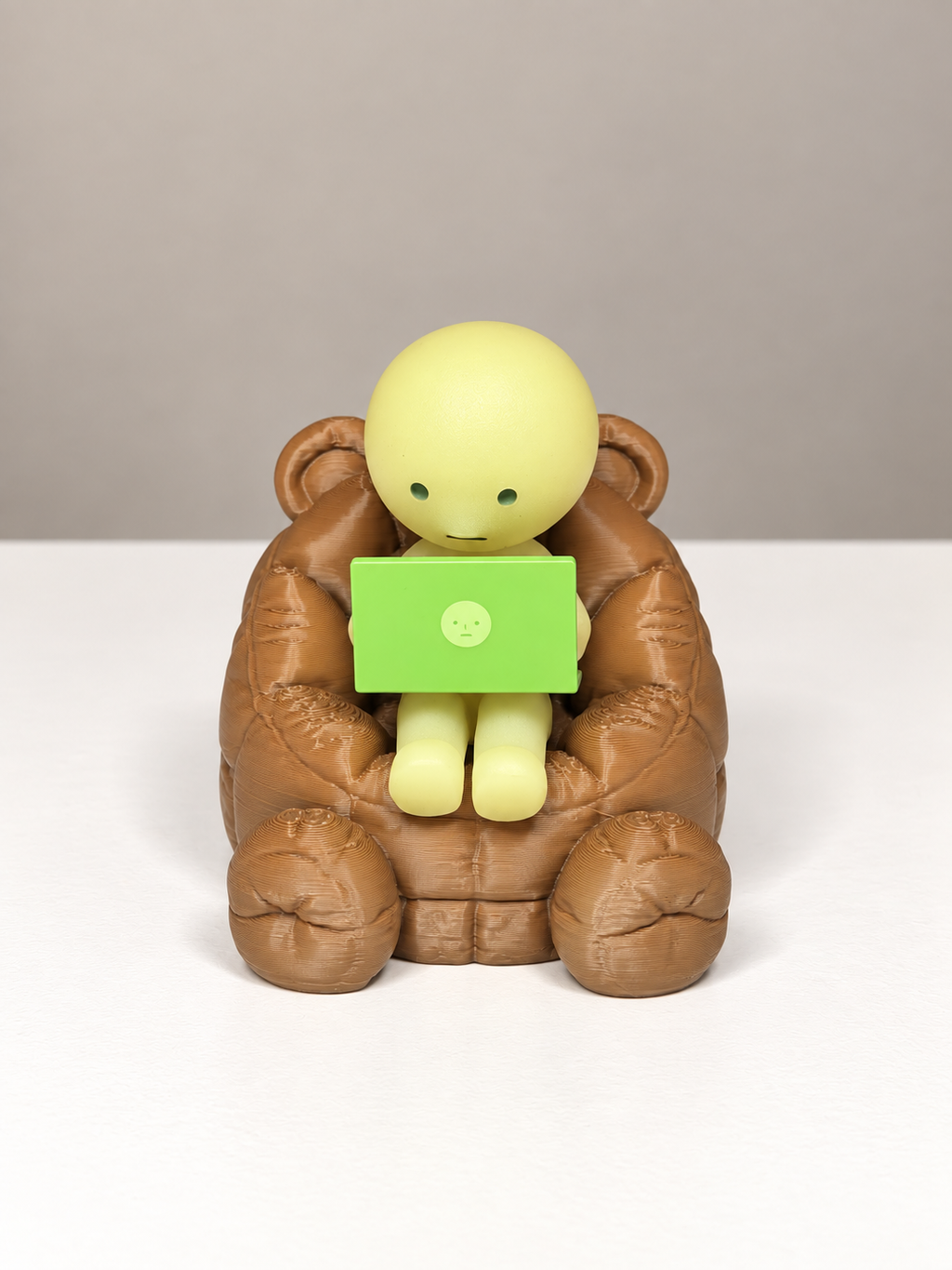 Teddy Bear Bean Bag Chair for Smiski