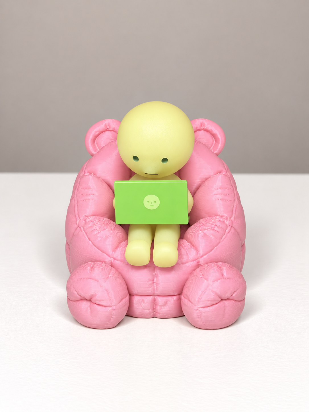 Teddy Bear Bean Bag Chair for Smiski