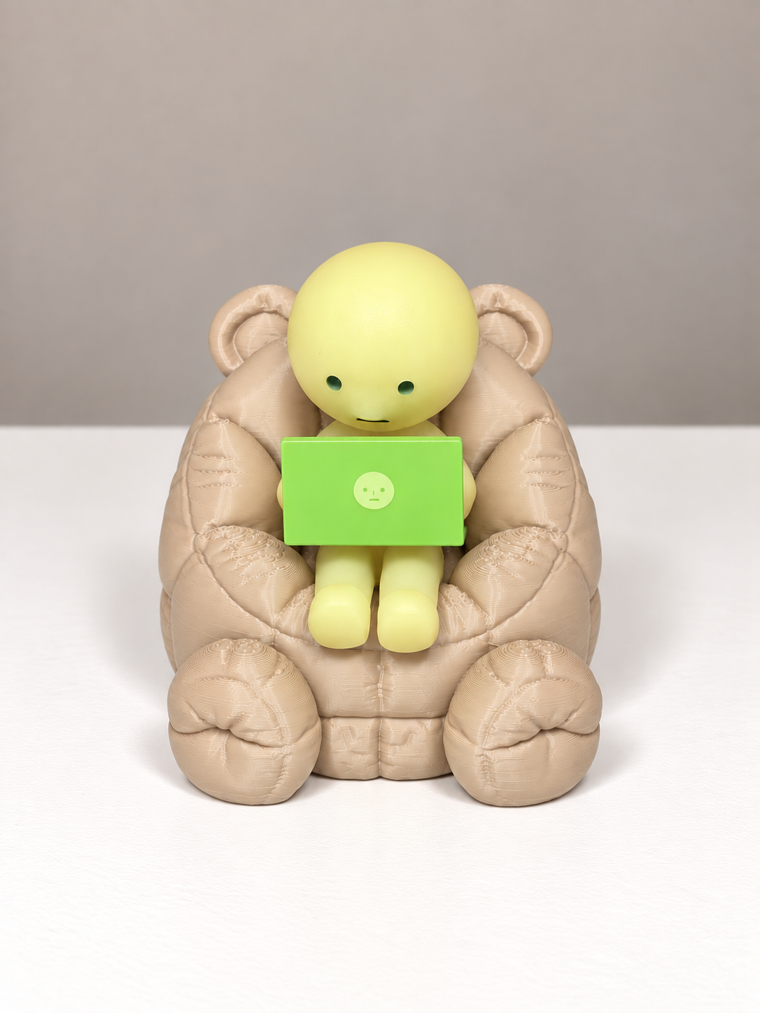 Teddy Bear Bean Bag Chair for Smiski